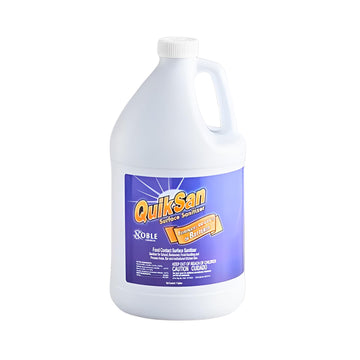 Glownary QuikSan Food Contact Surface Sanitizer Refill, 1 Gallon, 128 oz, 4 per Case