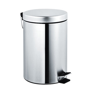 American Specialties, Inc. 10-7317 Stainless Steel Step-On Trash Can, 2 gal., Silver - Bright