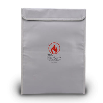 Royal Consumer Information Pro 13518X Fireproof Document Bag, 11" x 15", Gray