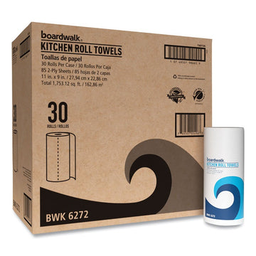 Boardwalk BWK6272 Paper Towel Roll, White, 30/Case - Default Title
