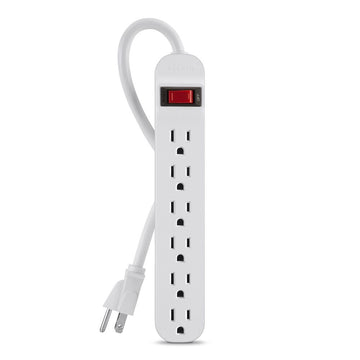 Belkin F9P609-03 Power Strip, 3 5/8" x 80", White - Default Title
