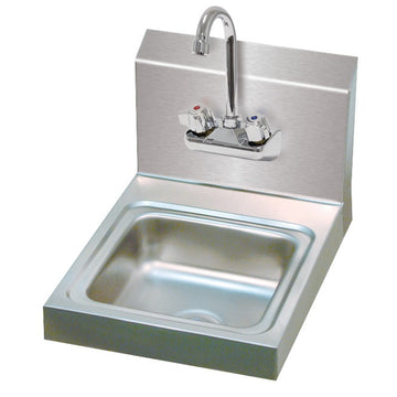 Advance Tabco 7-PS-23-EC-X Stainless Steel Hand Sink, 16" x 12", Silver - Default Title