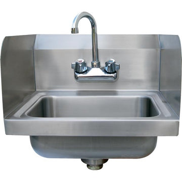 Advance Tabco 7-PS-EC-SP-X Stainless Steel Hand Sink, 15 1/4" x 17 1/4", Silver - Default Title