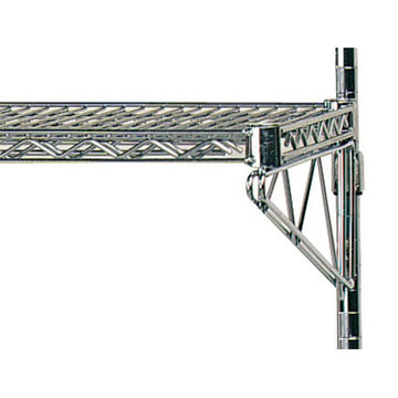 Advance Tabco AAB Metal Wire Bracket, 8" High, Silver, 2/Case - 14"