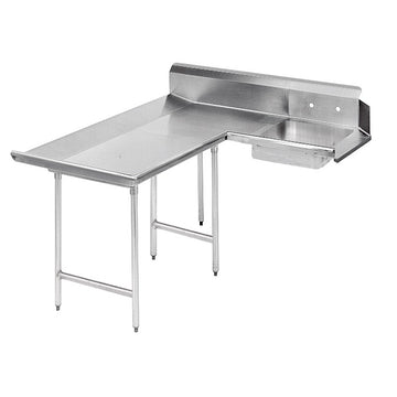 Advance Tabco DTS-D70 Stainless Steel Dishtable, 59" x 67" - Left