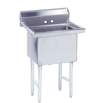 Advance Tabco FS-1-1620 Stainless Steel 1 Compartment Sink, 26" Wide - 21"
