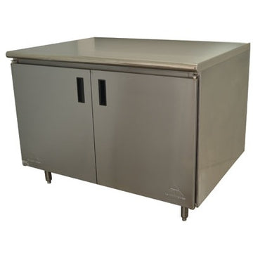 Advance Tabco HB-SS Stainless Steel Enclosed Base Work Table, 30" Wide - 36"