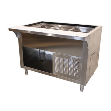 Advance Tabco HDRCP Stainless Steel Cold Table, 35" High, 115V - 31 13/16"