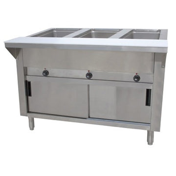 Advance Tabco HF-3E-240 Stainless Steel Steam Table, 47 1/8" Wide, 208/240V - 34 1/8"