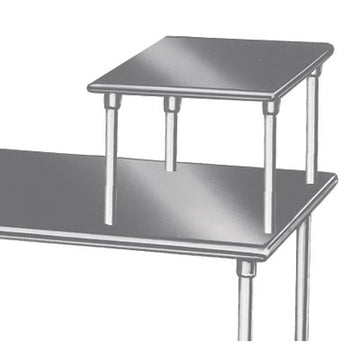 Advance Tabco MST-24 Stainless Steel Table-Mounted Equipment Shelf, 24" Wide - 24"