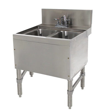 Advance Tabco PRB-24 Stainless Steel Underbar Sink, 25" Wide - PRB-24-22C