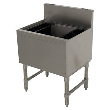 Advance Tabco PRI-19 Prestige Series Stainless Steel Underbar Ice Bin, 20" Wide - 70 lb.
