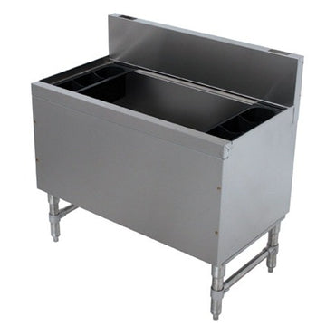 Advance Tabco PRI Prestige Series Stainless Steel Underbar Ice Bin, 36" High - 108 lb.