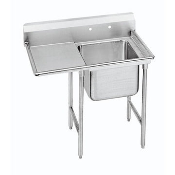 Advance Tabco T9-1-24 Stainless Steel 1 Compartment Sink, 27" Wide - T9-1-24 27"
