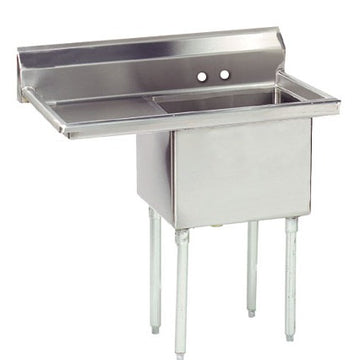 Advance Tabco FE-1 Stainless Steel 1 Compartment Sink, 29 3/4" Wide - 44 1/2"