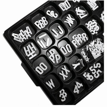 Aarco Plastic Number Set, 330 Pieces, White - 3/4"