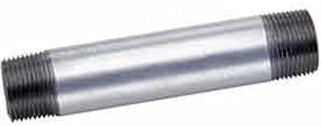 2" x 4" Galvanized Steel Pipe Nipple, 150 PSI