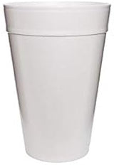 DART Foam Drink Cups, 32oz, White, 25/Bag, 20 Bags/Carton