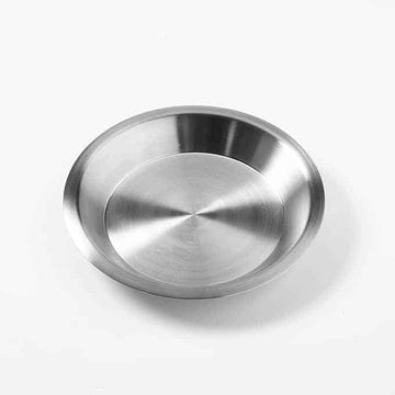 American Metalcraft Stainless Steel Pie Pan, Silver - 9 1/8"