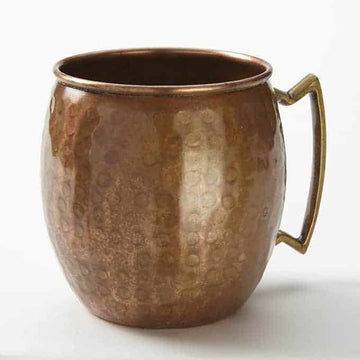American Metalcraft Stainless Steel Mug, 14 oz., Copper - Hammered