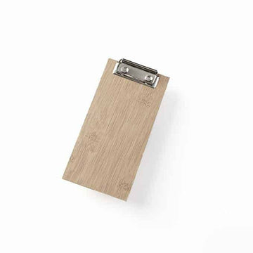 American Metalcraft Wood Menu Holder, Beige - 8"