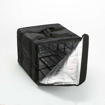 American Metalcraft Pizza Bag, Black - 6 Pizza Boxes