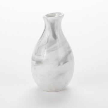 American Metalcraft Ceramic Vase, 3 7/8" High, 12/Case - Gray White