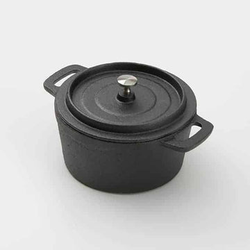 American Metalcraft Iron Pot, Mini, Black - 26.5 oz.
