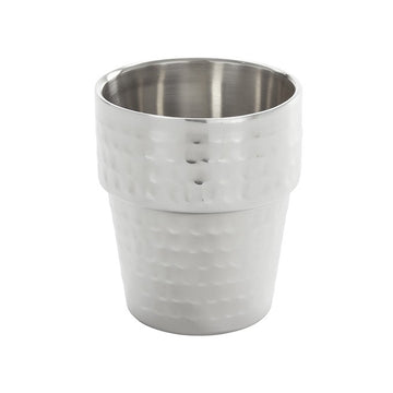 American Metalcraft Stainless Steel Fry Cup, 10 oz., Silver, 12/Case - Hammered