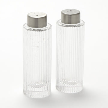 American Metalcraft Glass Pepper Set, 2 oz., Clear, 12/Case - Ribbed