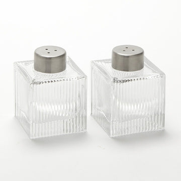 American Metalcraft Glass Pepper Set, 2 oz., Clear, 12/Case - Ribbed