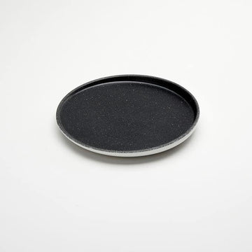 American Metalcraft Lift Black Melamine Plate, 1" High - 8 7/8"