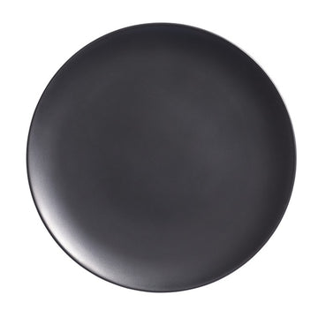 American Metalcraft Mix & Matte Black Melamine Plate, 1" High - Black / Matte