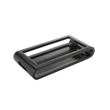 American Metalcraft Wood Serving Tray, 8 1/2" x 17 1/4", 6/Case - Black