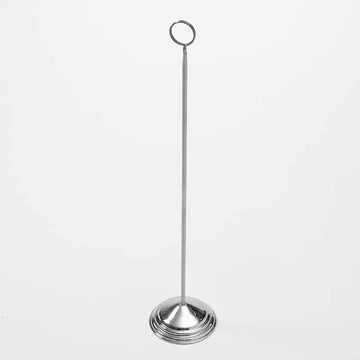 American Metalcraft Deluxe Number Stand, Silver, 12/Case - 18"