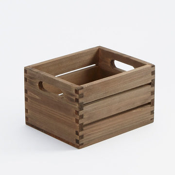 American Metalcraft Wood Caddy, Brown - 7 1/2"
