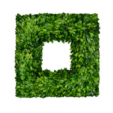 Mills Floral Company 8486SS0101 Square Wreath, 3" x 16", Green - Default Title