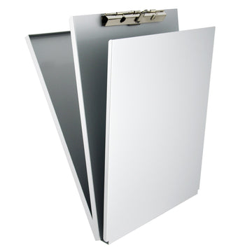 Saunders 10017 Aluminum Clipboard, 9" x 12", Silver