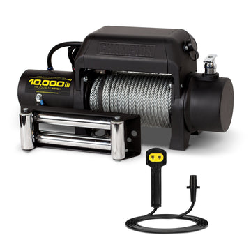 Champion Power Equipment 11008 Winch Kit, 5 5/8" x 21 15/16", Black - Default Title