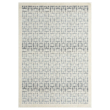 Abani CAB140A-6 Polypropylene Area Rug, 72" x 108", Gray - Default Title