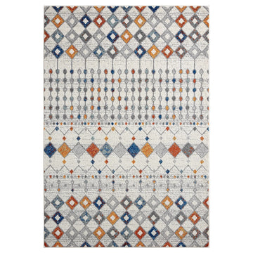 Abani CAS150A-6 Polypropylene Area Rug, 72" x 108", Multicolor - Default Title