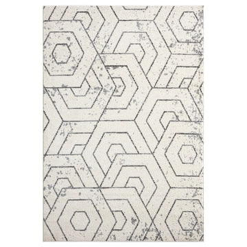 Abani CAS190A-8 Polypropylene Area Rug, 93" x 122" - Default Title