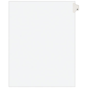 Avery Post Consumer Divider, Letter, White, 25/Pack - A