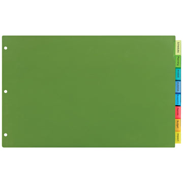 Avery 11179 Plastic Divider, Ledger, Assorted - Default Title