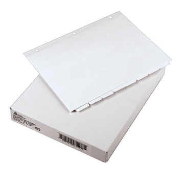 Avery 11507 Post Consumer Paper Divider Set, Letter, White, 24/Box - Default Title