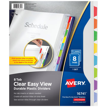 Avery Divider, Letter - Assorted