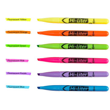 Avery 23585 Highlighter, 6 Colors, Assorted, 6/Pack - Default Title