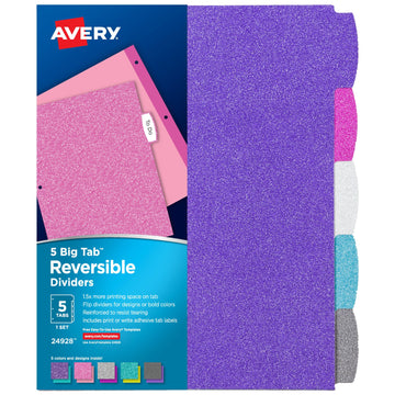 Avery 24928 Divider Set, Letter, Assorted - Default Title