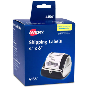 Avery 4156 Paper Label, 4" x 6", White, 220/Box - Default Title
