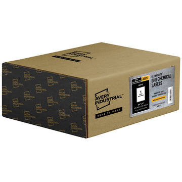 Avery 60511 Chemical Label, 8 1/2" x 11", White, 500/Case - Default Title